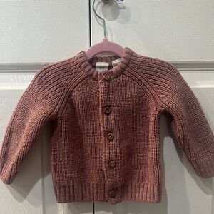 H & M Cozy Pink Knit Kids Sweater